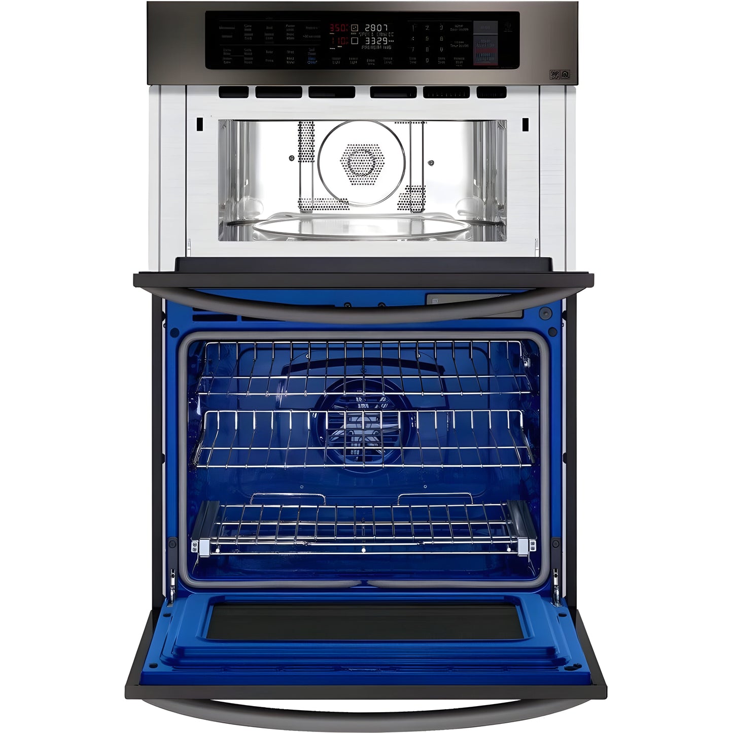 LG 30 in. Combination Wall Oven in Black Stainless Steel (LWC3063BD)