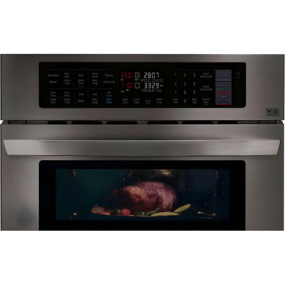 LG 30 in. Combination Wall Oven in Black Stainless Steel (LWC3063BD)