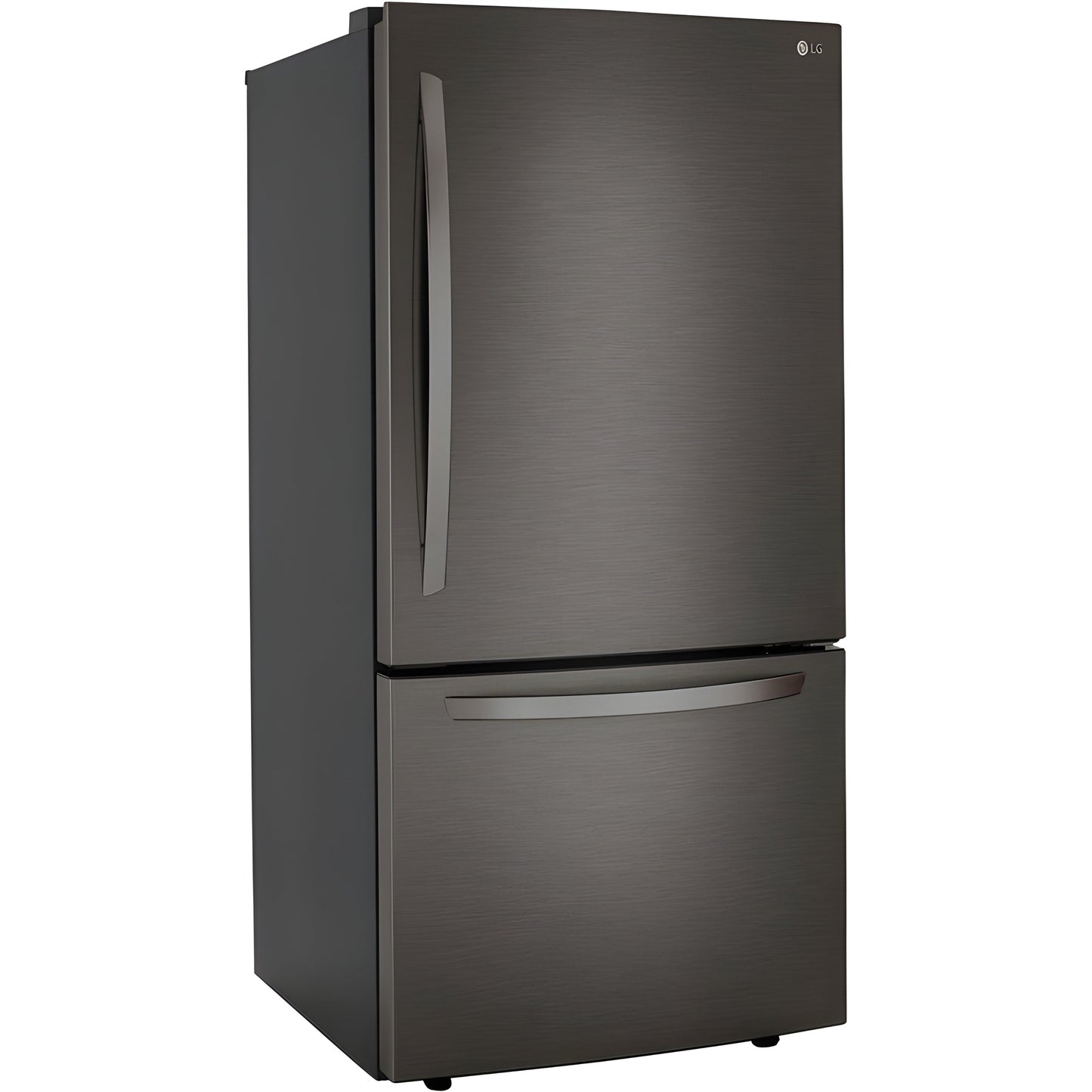 LG 33 in. Bottom Freezer Refrigerator in Black Stainless Steel 26 Cu. Ft. (LRDCS2603D)