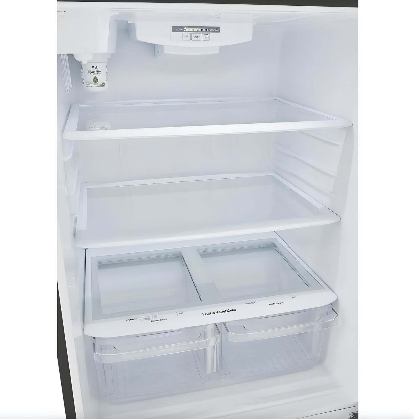 LG 33 in. Top Freezer Refrigerator in Stainless Steel 24 Cu. Ft. (LRTLS2403S)