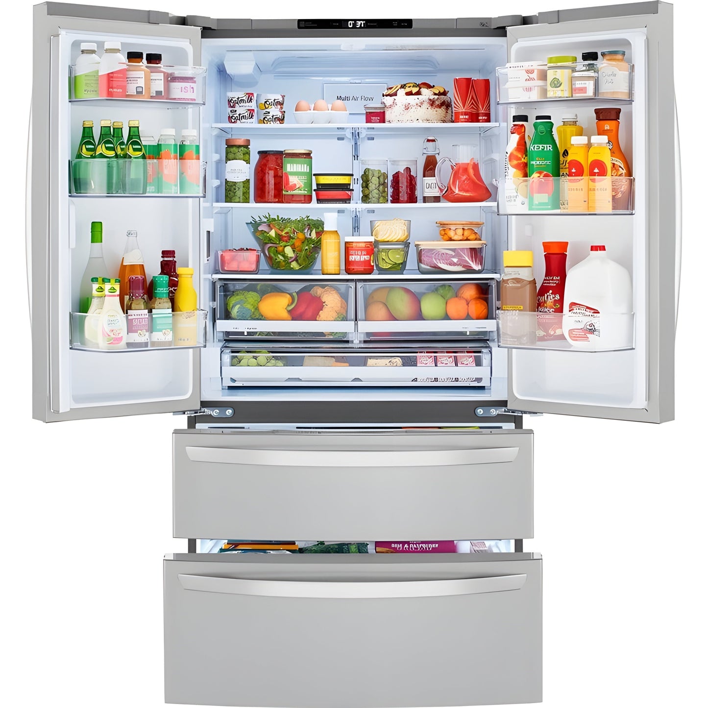 LG 36 in. 4-Door French Door Refrigerator 27 Cu. Ft. (LMWS27626S)