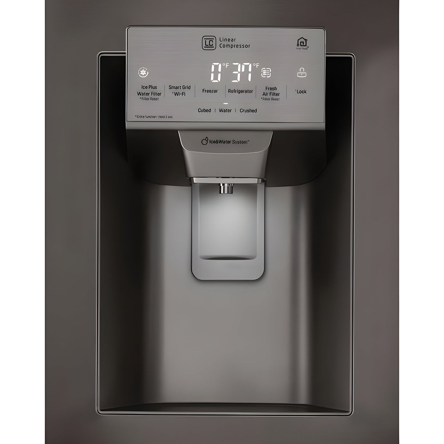 LG 36 in. 4-Door French Door Refrigerator in Black Stainless Steel 30 Cu. Ft. (LRMDS3006D)