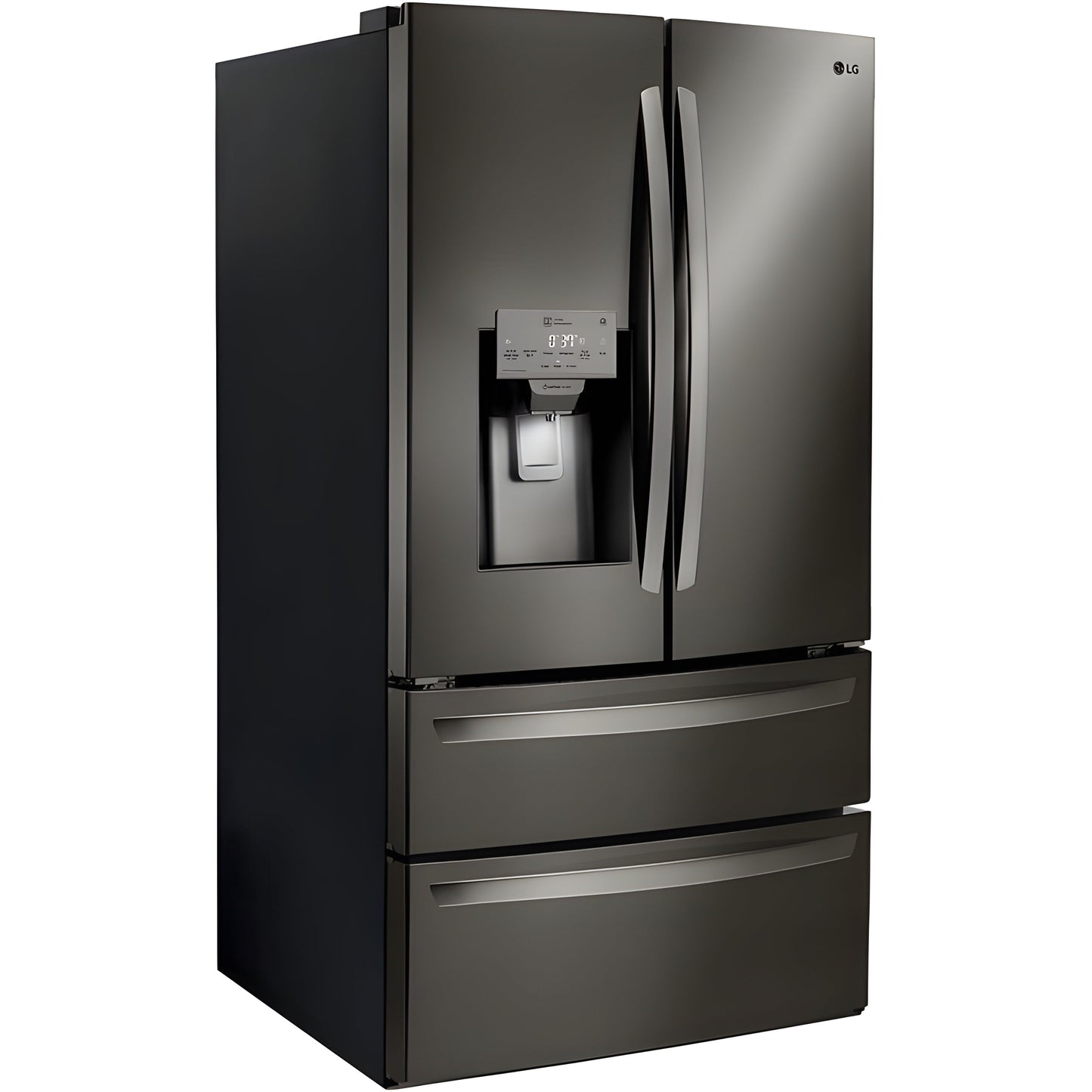 LG 36 in. 4-Door French Door Refrigerator in Black Stainless Steel 28 Cu. Ft. (LMXS28626D)