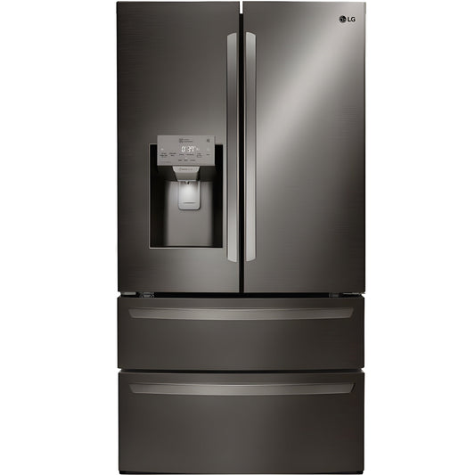 LG 36 in. 4-Door French Door Refrigerator in Black Stainless Steel 28 Cu. Ft. (LMXS28626D)