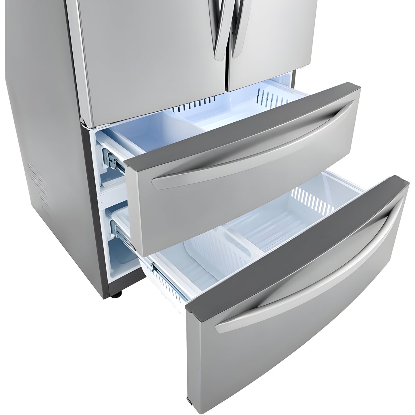 LG 36 in. 4-Door French Door Refrigerator in Stainless Steel 23 Cu. Ft. (LMWC23626S)