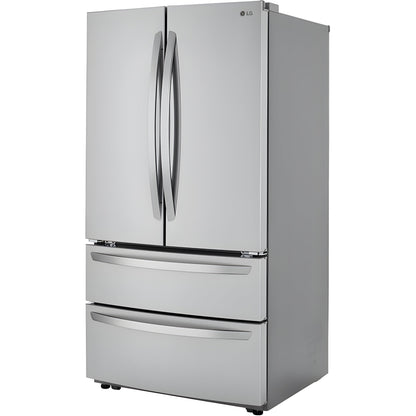 LG 36 in. 4-Door French Door Refrigerator in Stainless Steel 23 Cu. Ft. (LMWC23626S)