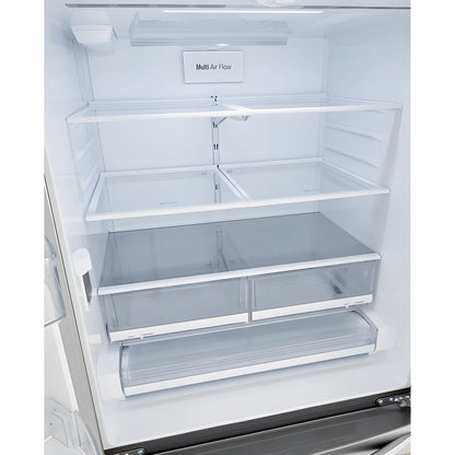 LG 36 in. 4-Door French Door Refrigerator in Stainless Steel 23 Cu. Ft. (LMWC23626S)