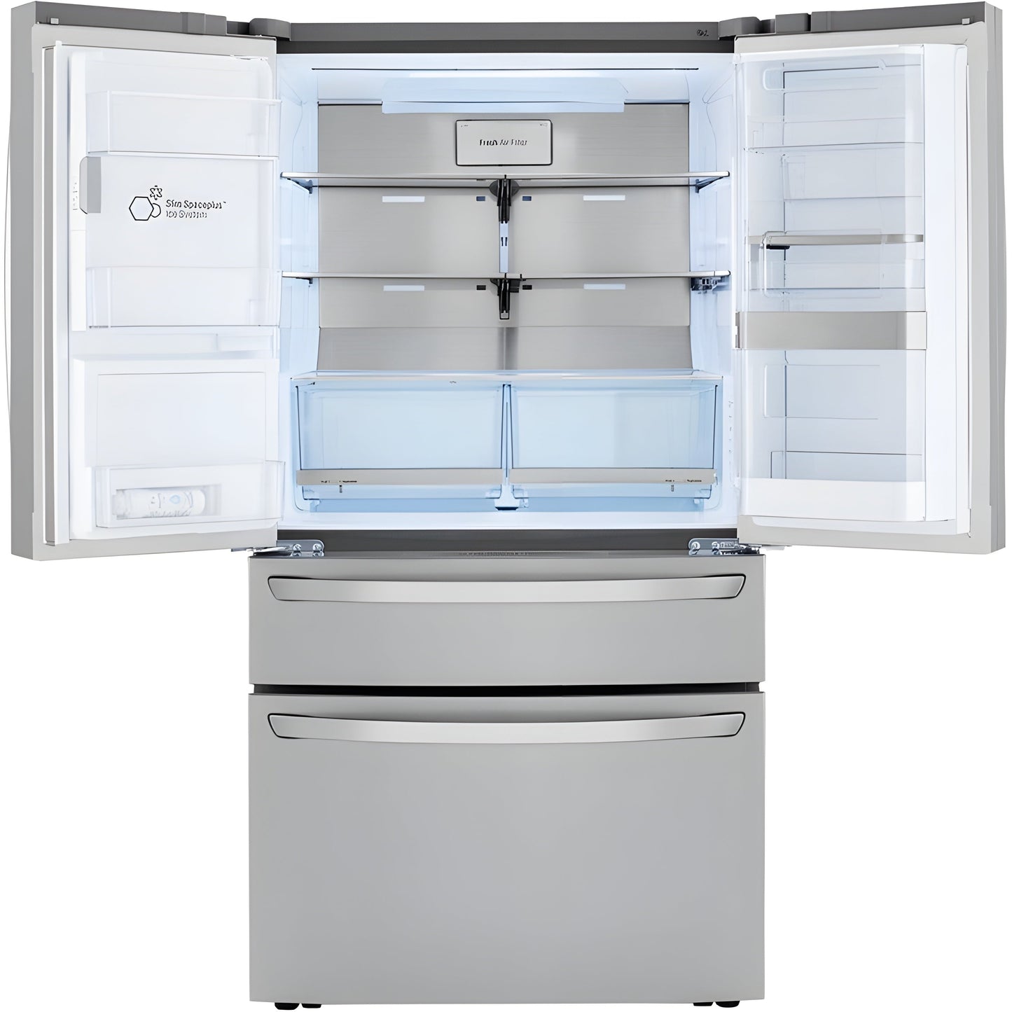 LG 36 in. 4-Door French Door Refrigerator in Stainless Steel 23 Cu. Ft. (LRMDC2306S)