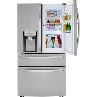LG 36 in. 4-Door French Door Refrigerator in Stainless Steel 23 Cu. Ft. (LRMDC2306S)