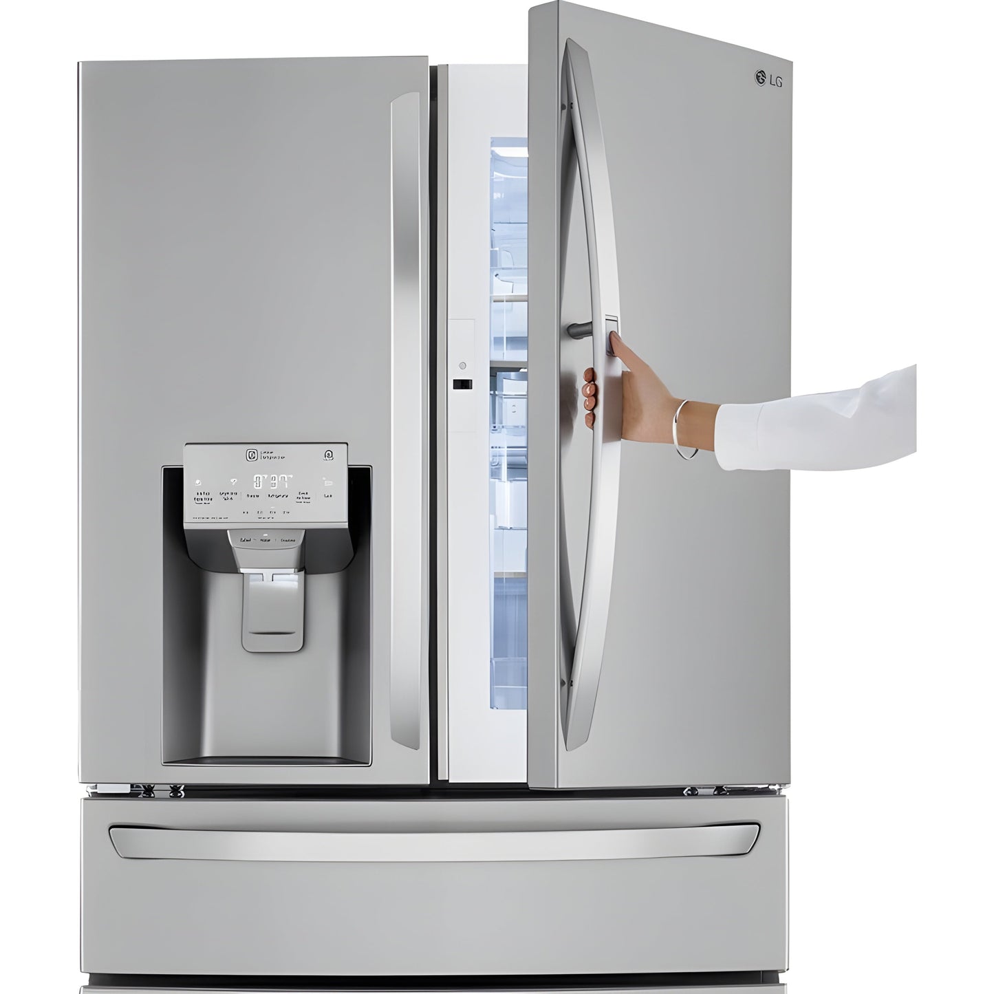 LG 36 in. 4-Door French Door Refrigerator in Stainless Steel 23 Cu. Ft. (LRMDC2306S)