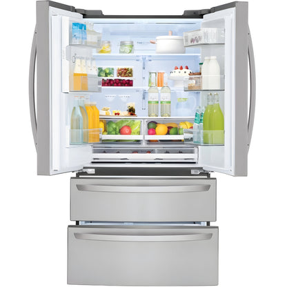 LG 36 in. 4-Door French Door Refrigerator in Stainless Steel 28 Cu. Ft. (LMXS28626S)