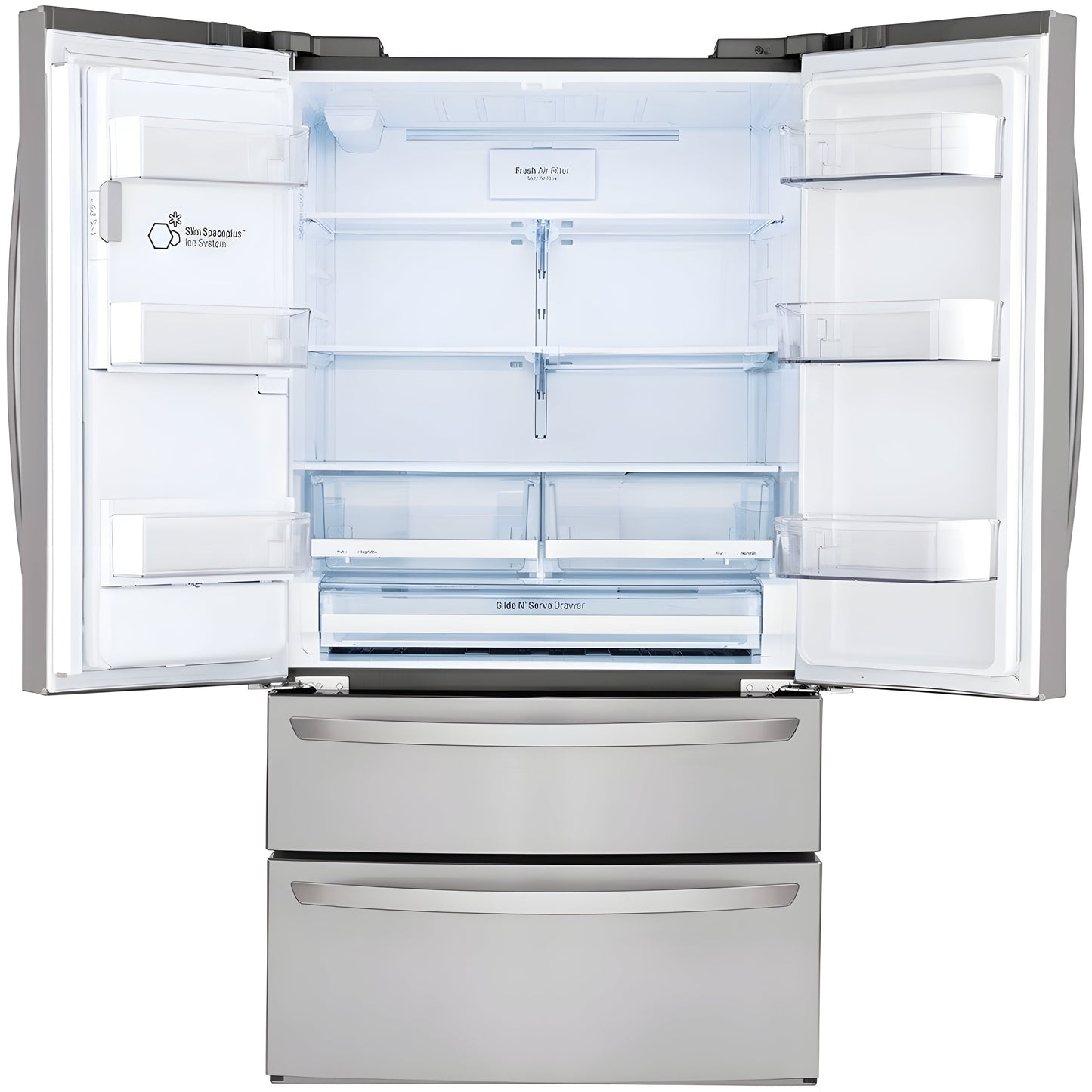LG 36 in. 4-Door French Door Refrigerator in Stainless Steel 28 Cu. Ft. (LMXS28626S)