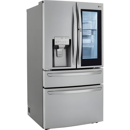 LG 36 in. 4-Door French Door Refrigerator with InstaView, Stainless Steel 23 Cu. Ft. (LRMVC2306S)