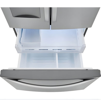 LG 36 in. French Door Refrigerator with Slim Design Water Dispenser in Stainless Steel 29 Cu. Ft. (LRFWS2906V)