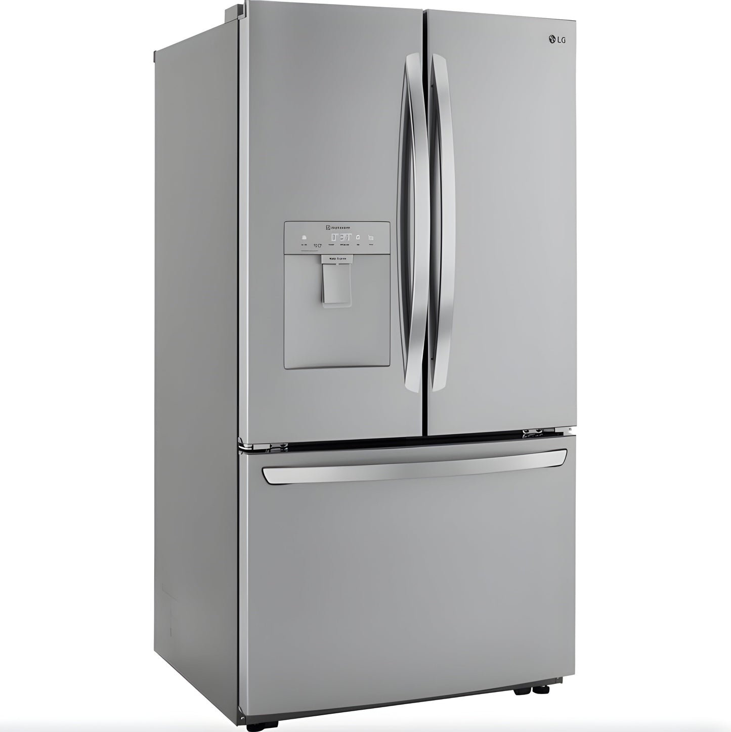 LG 36 in. French Door Refrigerator with Slim Design Water Dispenser in Stainless Steel 29 Cu. Ft. (LRFWS2906V)