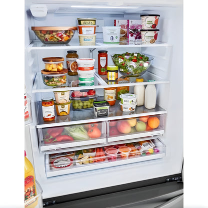 LG 36 in. French Door Refrigerator with Slim Design Water Dispenser in Stainless Steel 29 Cu. Ft. (LRFWS2906V)