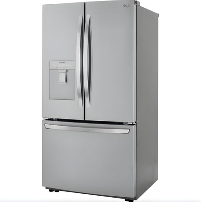 LG 36 in. French Door Refrigerator with Slim Design Water Dispenser in Stainless Steel 29 Cu. Ft. (LRFWS2906V)