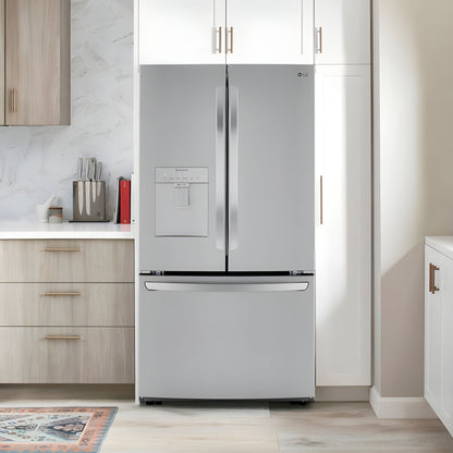 LG 36 in. French Door Refrigerator with Slim Design Water Dispenser in Stainless Steel 29 Cu. Ft. (LRFWS2906V)