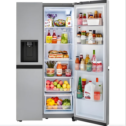 LG 36 in. Side-by-Side Counter-Depth Refrigerator in Stainless Steel 23 Cu. Ft. (LRSXC2306S)