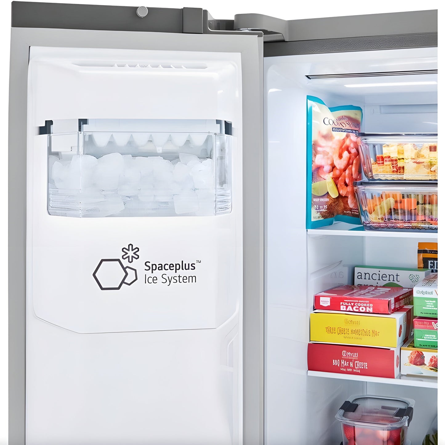LG 36 in. Side-by-Side Counter-Depth Refrigerator in Stainless Steel 23 Cu. Ft. (LRSXC2306S)