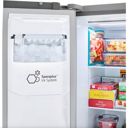 LG 36 in. Side-by-Side Counter-Depth Refrigerator in Stainless Steel 23 Cu. Ft. (LRSXC2306S)