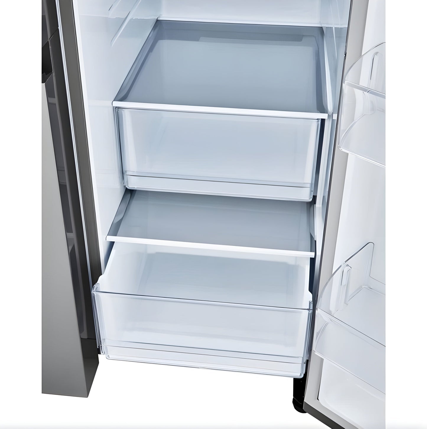 LG 36 in. Side-by-Side Counter-Depth Refrigerator in Stainless Steel 23 Cu. Ft. (LRSXC2306S)