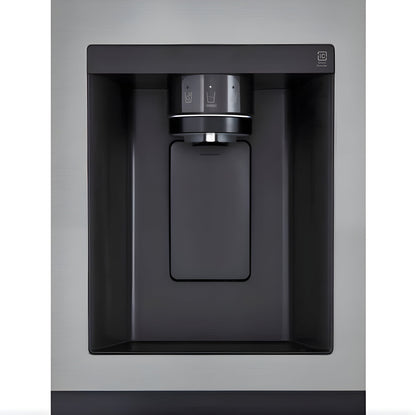 LG 36 in. Side-by-Side Counter-Depth Refrigerator in Stainless Steel 23 Cu. Ft. (LRSXC2306S)