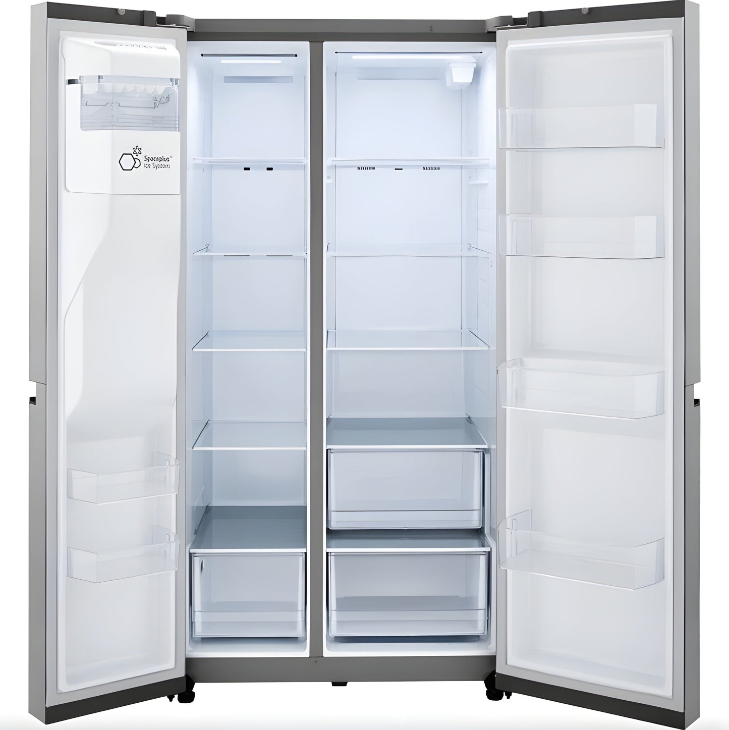 LG 36 in. Side-by-Side Counter-Depth Refrigerator in Stainless Steel 23 Cu. Ft. (LRSXC2306S)