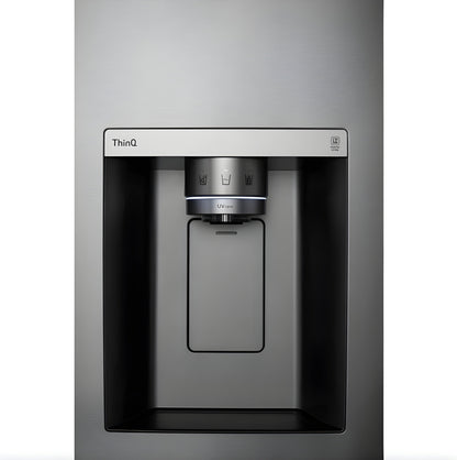 LG 36 in. Side-by-Side InstaView Refrigerator with Craft Ice in Stainless 27 Cu. Ft. (LRSOS2706S)