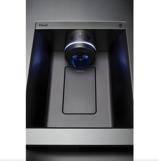 LG 36 in. Side-by-Side InstaView Refrigerator with Craft Ice in Stainless 27 Cu. Ft. (LRSOS2706S)