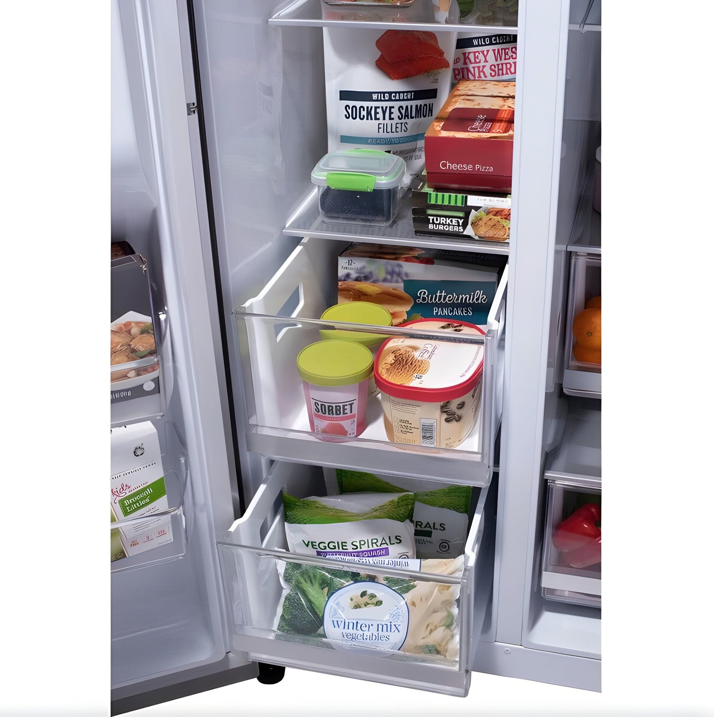 LG 36 in. Side-by-Side InstaView Refrigerator with Craft Ice in Stainless 27 Cu. Ft. (LRSOS2706S)