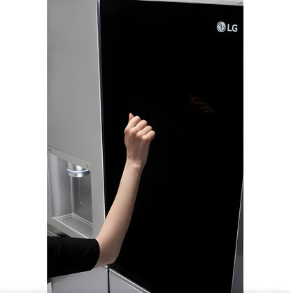 LG 36 in. Side-by-Side InstaView Refrigerator with Craft Ice in Stainless 27 Cu. Ft. (LRSOS2706S)