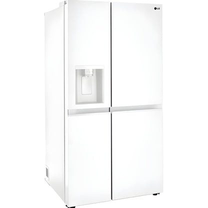 LG 36 in. Side-by-Side Refrigerator in Smooth White 27 Cu. Ft. (LRSXS2706W)