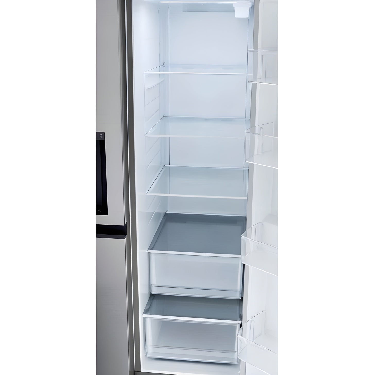 LG 36 in. Side-by-Side Refrigerator in Stainless Steel Look 27 Cu. Ft. (LRSXS2706V)
