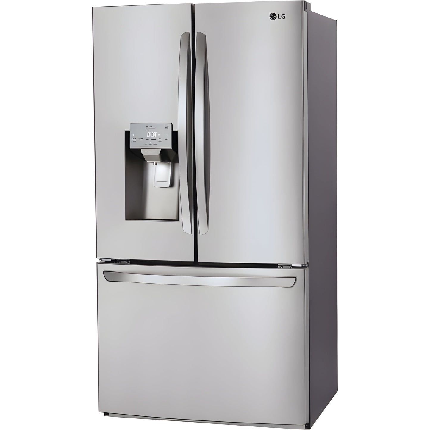 LG 36 in. Wi-Fi Enabled 3-Door French Door Refrigerator in Stainless Steel 22 Cu. Ft. (LFXS26973S)