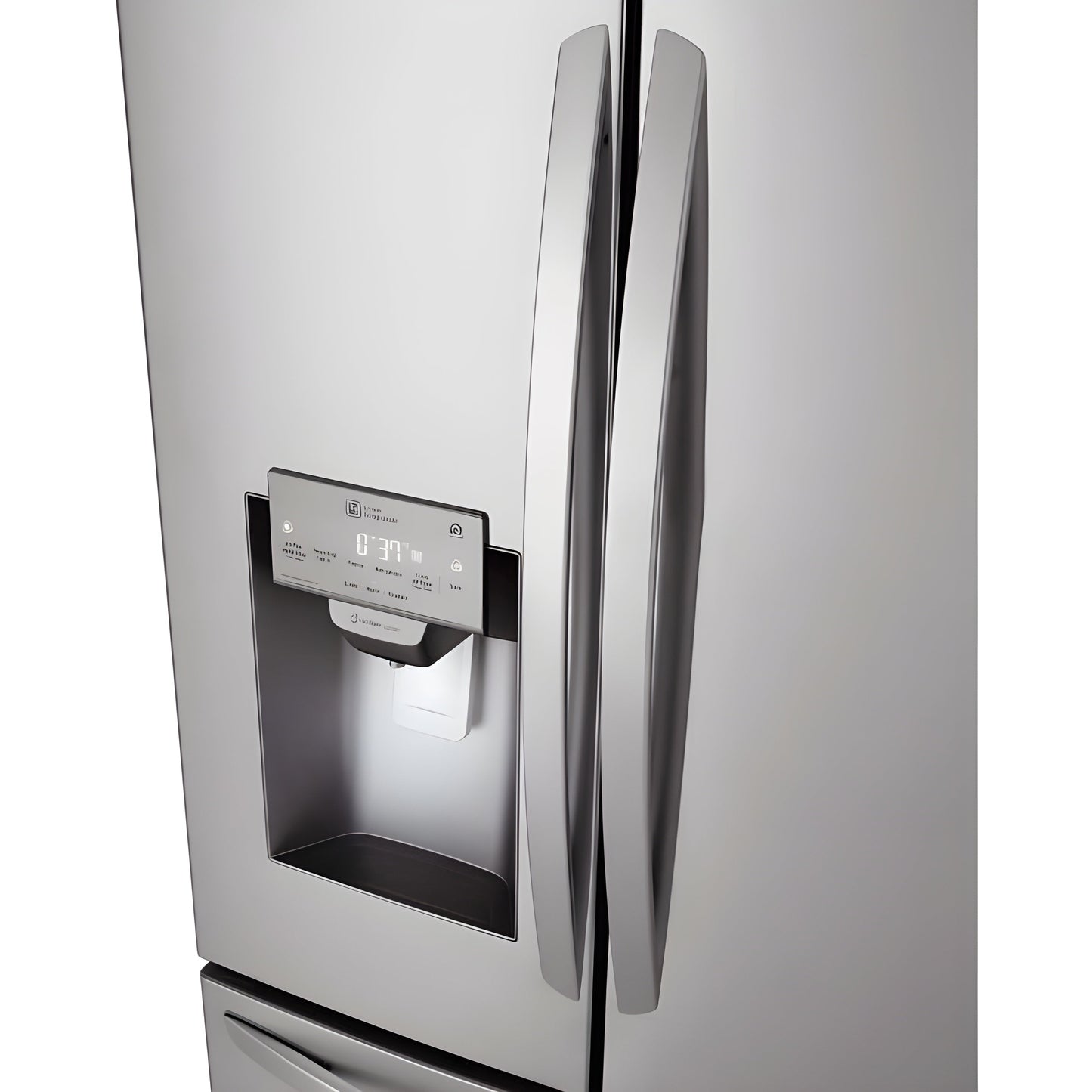 LG 36 in. Wi-Fi Enabled 3-Door French Door Refrigerator in Stainless Steel 22 Cu. Ft. (LFXS26973S)