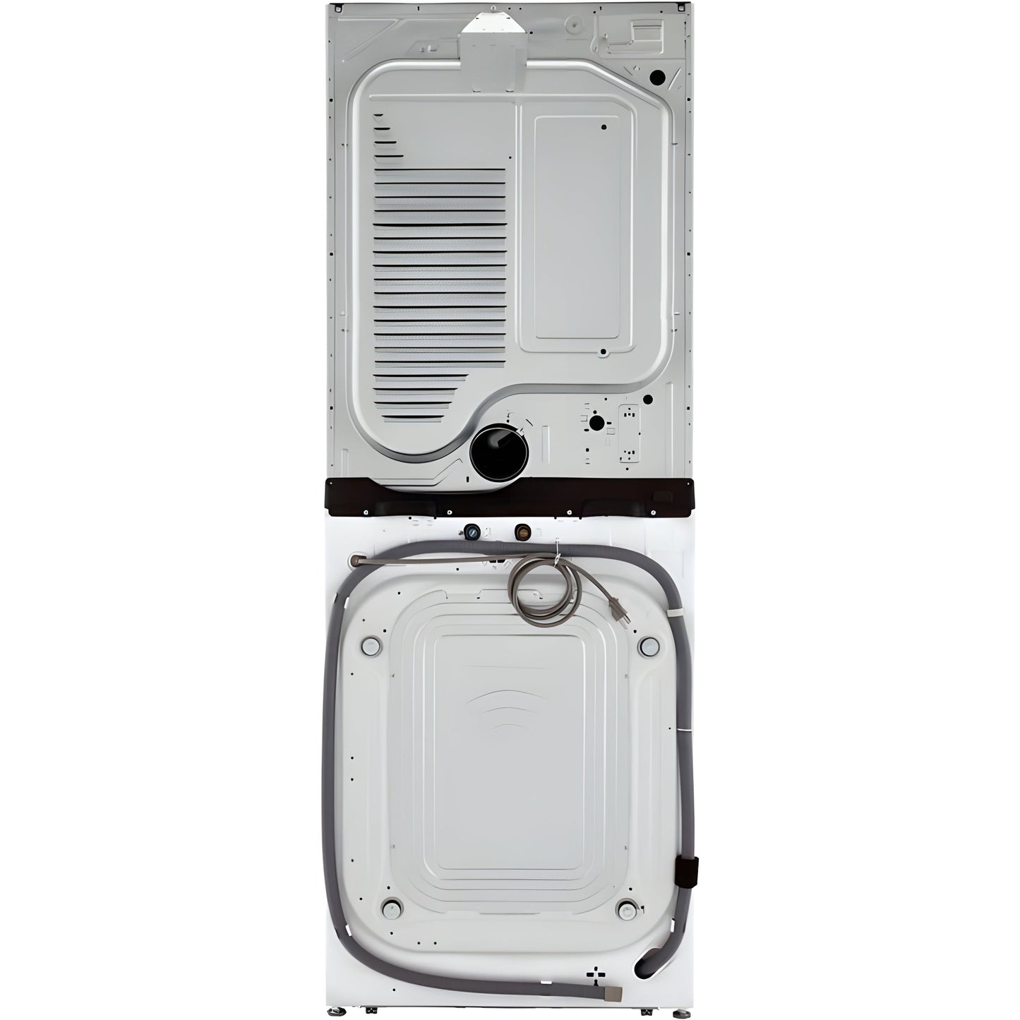 LG 4.5 -Cu. Ft. Washer and 7.4-Cu. Ft. Electric Dryer Single Unit Front Load WashTower with Center Control (WKE100HWA)