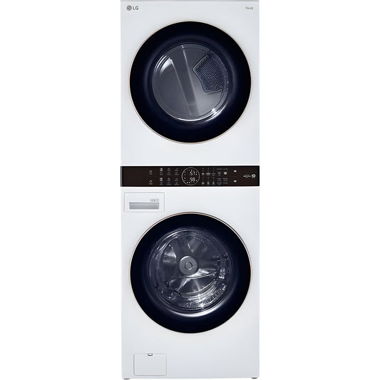 LG 4.5 -Cu. Ft. Washer and 7.4-Cu. Ft. Electric Dryer Single Unit Front Load WashTower with Center Control (WKE100HWA)