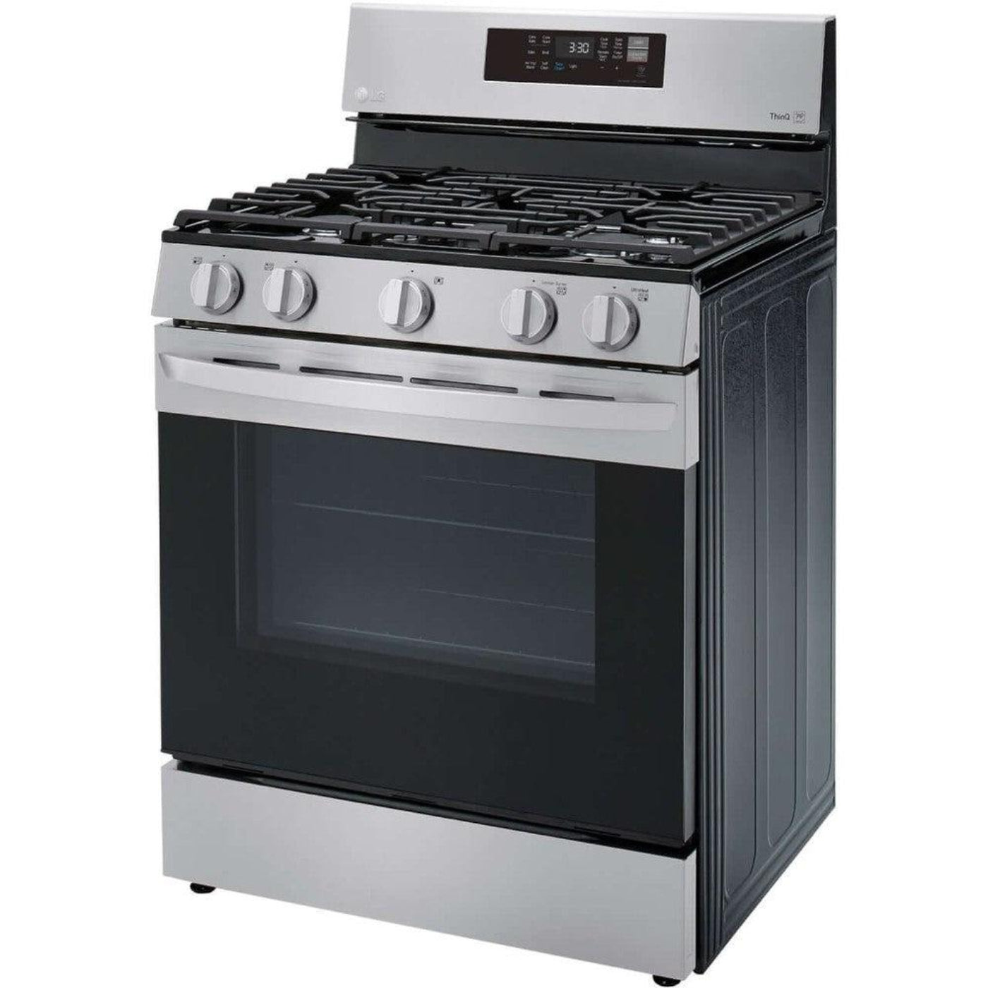 LG 30 in. 5.8-Cu. Ft. Gas Convection Smart Range with AirFry, Stainless Steel (LRGL5823S)