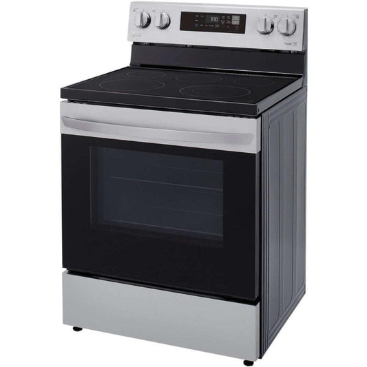 LG 30 in. 6.3-Cu. Ft. Electric Smart Range with EasyClean, Stainless Steel (LREL6321S)