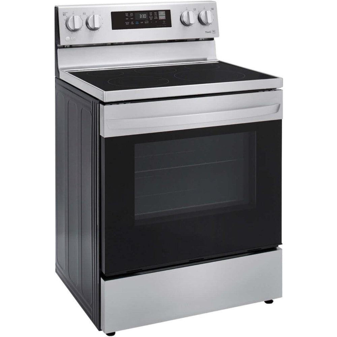 LG 30 in. 6.3-Cu. Ft. Electric Smart Range with EasyClean and AirFry Stainless Steel (LREL6323S)