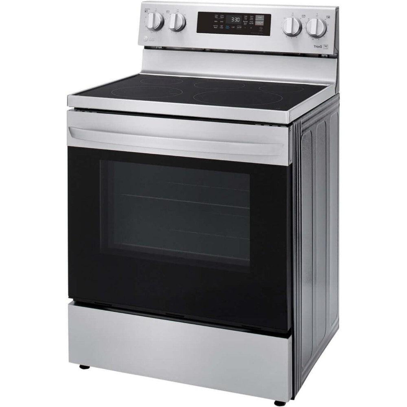 LG 30 in. 6.3-Cu. Ft. Electric Smart Range with EasyClean and AirFry Stainless Steel (LREL6323S)