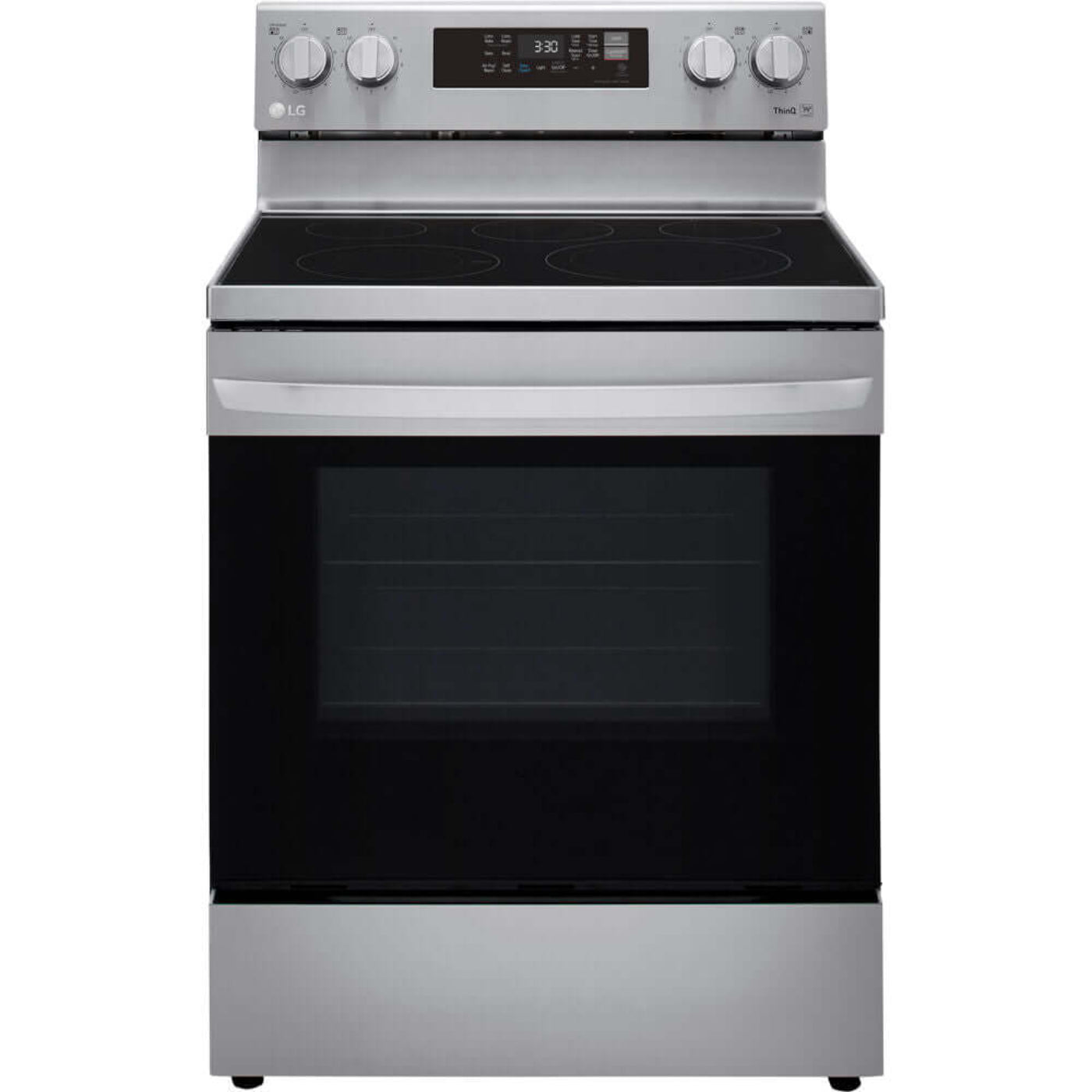 LG 30 in. 6.3-Cu. Ft. Electric Smart Range with EasyClean and AirFry Stainless Steel (LREL6323S)