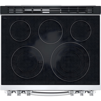 LG 30 in. 6.3-Cu. Ft. Smart Wi-Fi Enabled ProBake Convection InstaView Electric Slide-in Range with Air Fry, Stainless Steel (LSEL6335F)