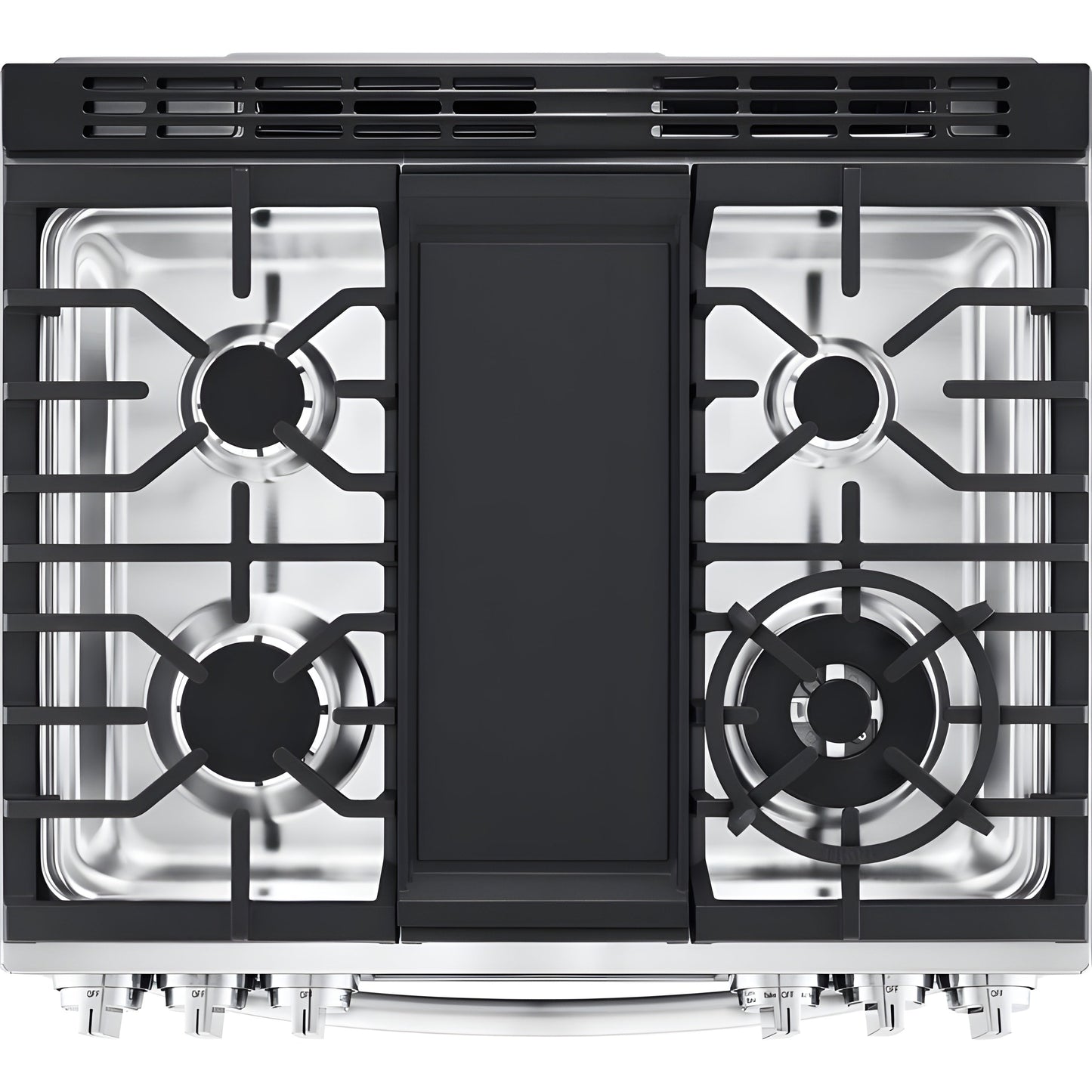LG 30 in. 6.3-Cu. Ft. Smart Wi-Fi Enabled ProBake Convection InstaView Gas Slide-in Range with Air Fry, Stainless Steel (LSGL6337F)