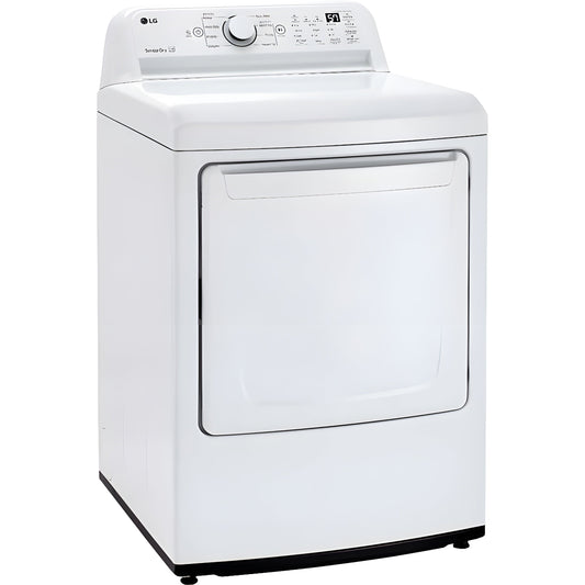 LG 7.3-Cu. Ft. Ultra Large Capacity Electric Dryer with Sensor Dry Technology in White (DLE7000W)