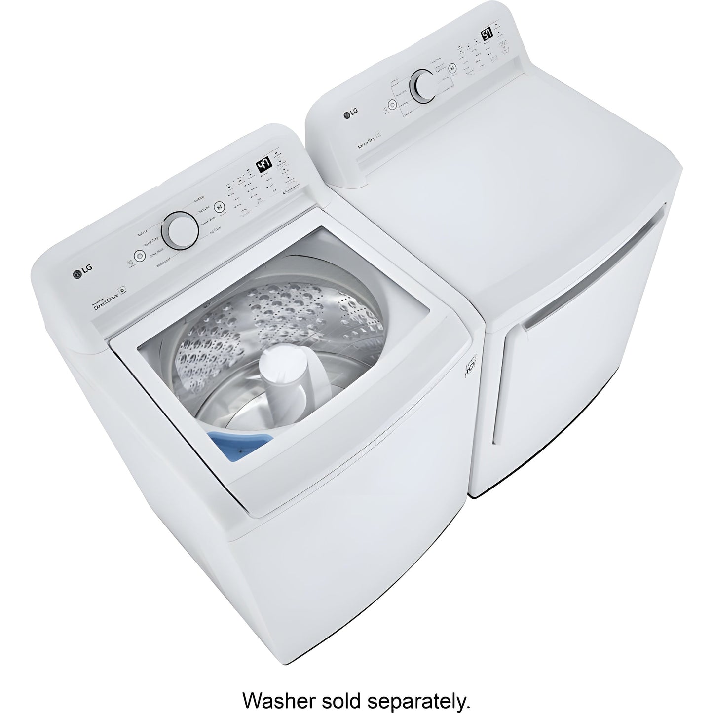LG 7.3-Cu. Ft. Ultra Large Capacity Electric Dryer with Sensor Dry Technology in White (DLE7000W)