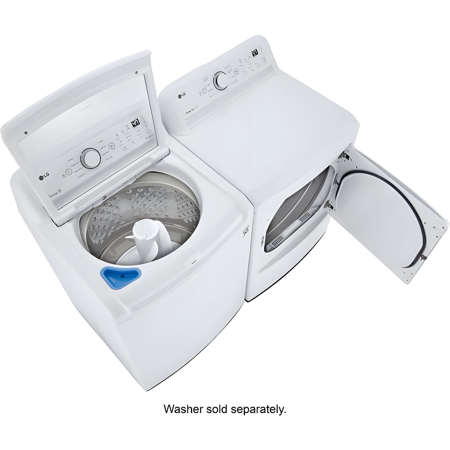 LG 7.3-Cu. Ft. Ultra Large Capacity Electric Dryer with Sensor Dry Technology in White (DLE7000W)