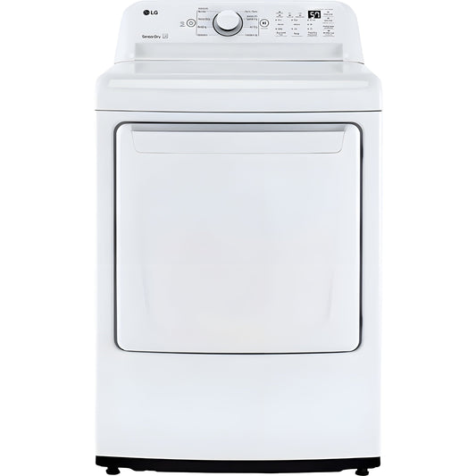 LG 7.3-Cu. Ft. Ultra Large Capacity Electric Dryer with Sensor Dry Technology in White (DLE7000W)