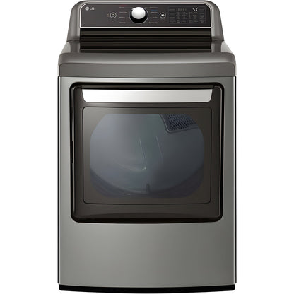 LG 7.3-Cu. Ft. Ultra Large Capacity Smart wi-fi Enabled Rear Control Electric Dryer with EasyLoad Door (DLE7400VE)